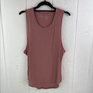 Zyia Active Women's Silky Soft Poppy Premium Tank Top Subtle Ribbed Size XL